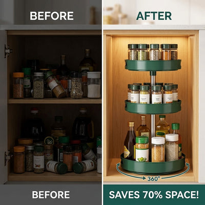 Pantry Cabinet Organizer | Multi-Tier Kitchen Storage Rack