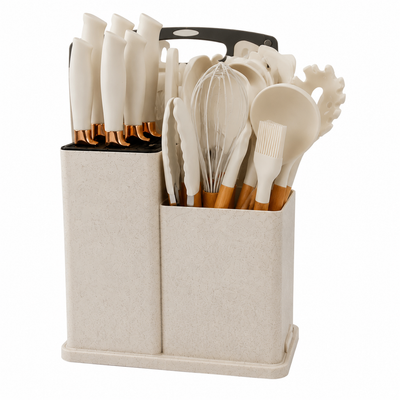 Complete 19-piece cooking tools and kitchen accessories set