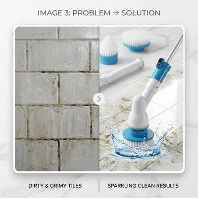 3-in-1 Electric Spin Scrubber | Household Cleaning Brush