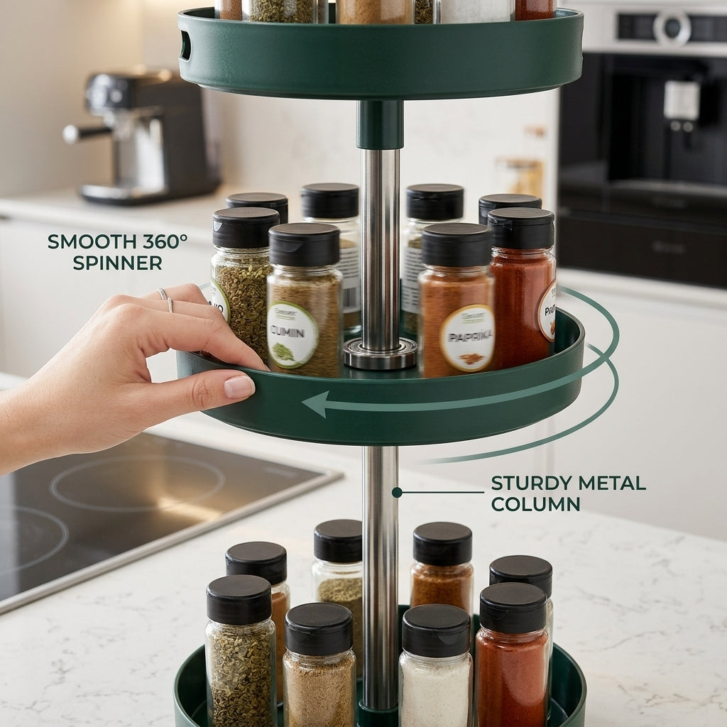 Pantry Cabinet Organizer | Multi-Tier Kitchen Storage Rack