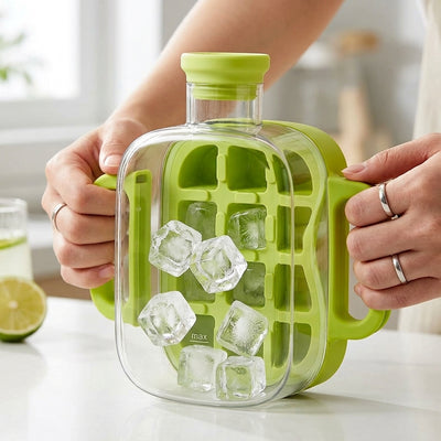 2-in-1 Ice Cube Tray & Water Bottle | 500 ml