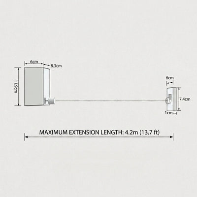 5-Line Retractable Clothesline – Wall-Mounted Drying Rack