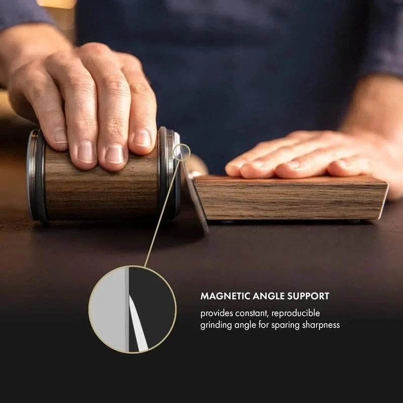 Rolling Knife Sharpener | Compact Manual Kitchen Sharpener